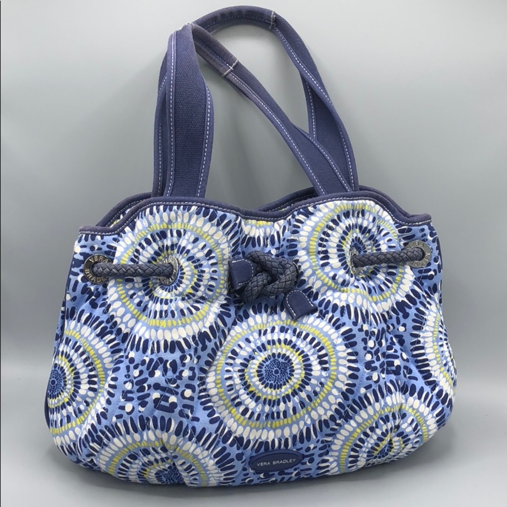 Vera Bradley Starry Night Tote Denim Blue BIN23